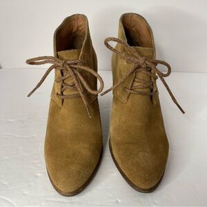 UGG Women's Brown Suede Lace-Up Booties